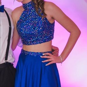 Prom dress, evening gown, Two piece